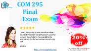COM 295 Final Exam