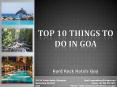 Top 10 Things to Do in Goa PowerPoint PPT Presentation