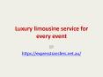 Luxury limousine service for every event PowerPoint PPT Presentation