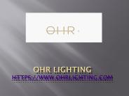 OHR Lighting