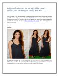Bollywood Actresses are opting for black maxi dresses PowerPoint PPT Presentation
