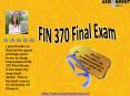 FIN 370 Final Exam