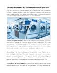 How to choose best dry cleaner or laundry in your area PowerPoint PPT Presentation