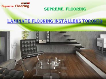 Hardwood Floor Installation Toronto
