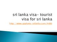 sri lanka visa, tourist visa for sri lanka