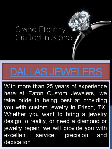 Custom jewelry dallas