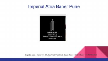 3 Bhk Flats in Baner