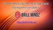 windows game development companies Dubai
