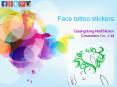 Face tattoo stickers PowerPoint PPT Presentation
