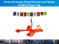 Combo Of Orange Flying Hanuman Car Mirror Hanging and Tibetan Buddhist Prayer Flag For Car PowerPoint PPT Presentation