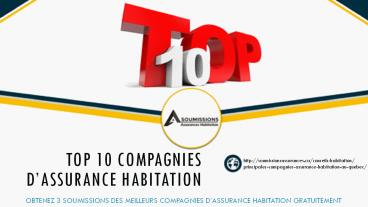 Soumissions Assurances - Top 10 compagnies d’assurance habitation