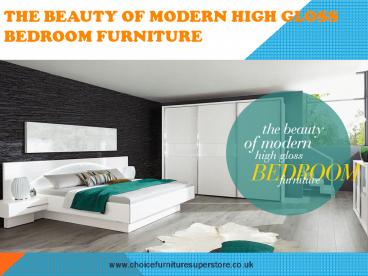 The Beauty Of modern High Gloss Bedroom furniture