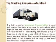 Top Trucking Companies Auckland