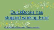 how to fix quickbooks has stopped working