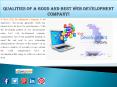Qualities of a Good and Best Web Development Company! PowerPoint PPT Presentation