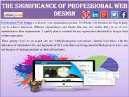 The Significance of Professional Web Design