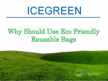 Why Should Use Eco Friendly Reusable Bags (1)