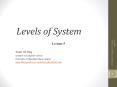 Levels of System PowerPoint PPT Presentation