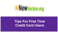 Tips for First Time Credit Card Users PowerPoint PPT Presentation