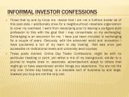 Informal investor Confessions (1)