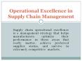 Supply Chain Planning | Operational Excellence in Supply Chain Management PowerPoint PPT Presentation