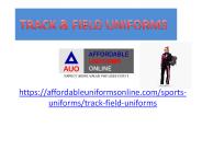 Track and Field Uniforms