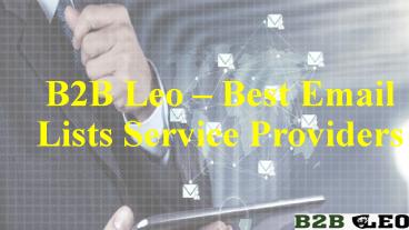 B2B Leo - B2B Email Marketing Service Providers