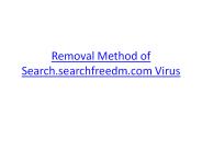 Removal method of search.searchfreedm.com virus