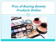 Advantages of buying beauty products online
