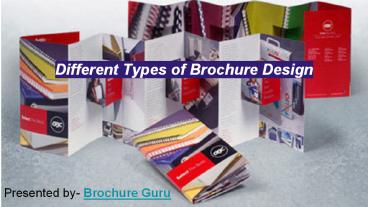 Different Types of Professional Brochure Designs
