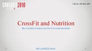 CrossFit and Nutrition