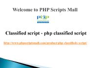 Classified script, php classified script, classified ad script php
