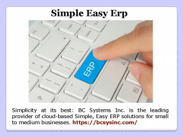 Manufacturing ERP Software Systems