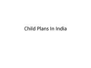 Child Plans In India