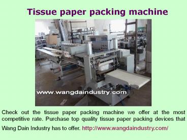 Toilet paper rewinding machine (1)