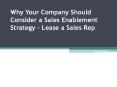 Why your company should consider a sales enablement strategy PowerPoint PPT Presentation
