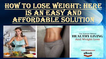 How to lose weight fast for women