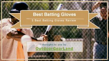 Best Batting Gloves