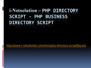 PHP Directory Script - PHP Business Directory Script (1)