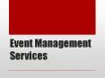 Event Management Services PowerPoint PPT Presentation