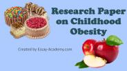 Research Paper on Childhood Obesity