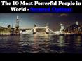 The 10 Most Powerful People in World - Secured Options PowerPoint PPT Presentation