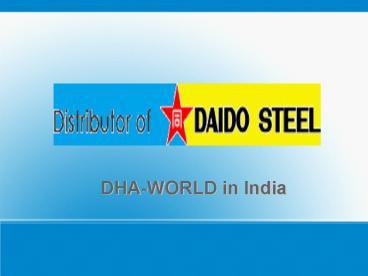 DHA-WORLD in India