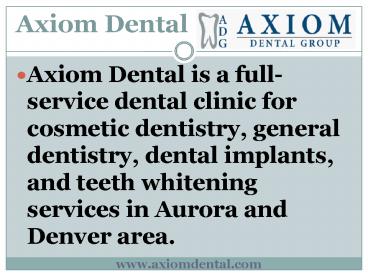 General Dentist Aurora
