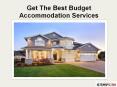 Get The Best Budget Accommodation Services PowerPoint PPT Presentation