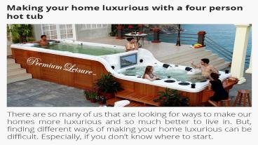Four Person Hot Tubs