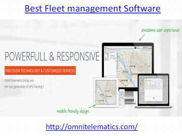 Who is Best Fleet management Software in UAE