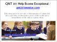 QNT 351 Help Bcome Exceptional/ qnt351mentor.com PowerPoint PPT Presentation