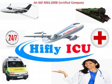 Now Reliable Air Ambulance Services in Bangalore and Chennai is Available