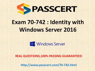 Microsoft 70-742 exam practice test